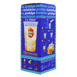 Grab&Go Bubble Tea Set – Blaubeerbällchen + Kirschsirup + 3 Strohhalme + 3 Becher Grab&Go Bubble Tea Set – Blaubeerbällchen + Kirschsirup + 3 Strohhalme + 3 Becher